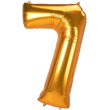 Gold Number Foil Balloon