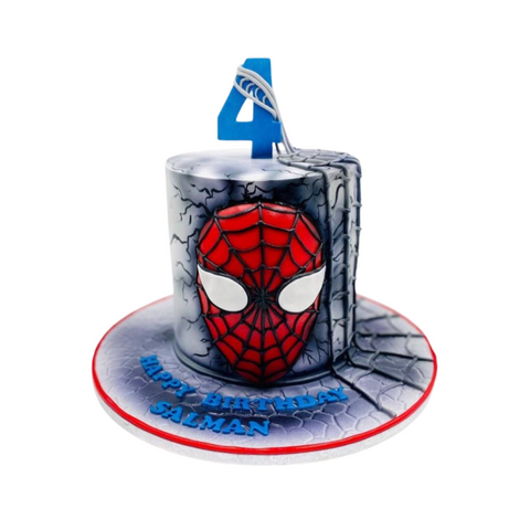 Spiderman Grey Cake