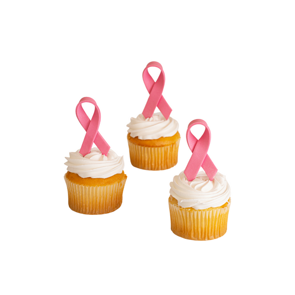 Pink Ribbon Cupcakes