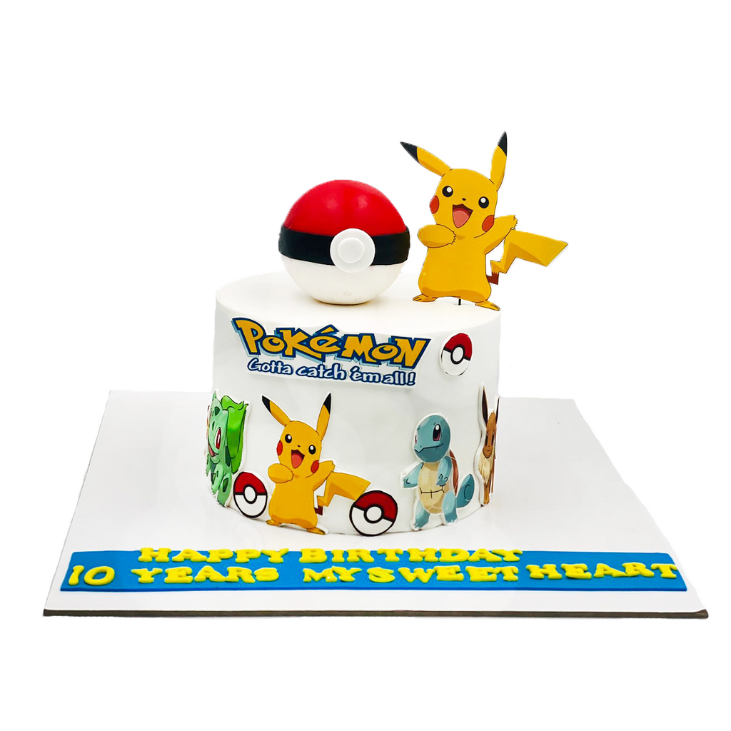 Pokemon PokeBall Cake, Food & Drinks, Homemade Bakes on Carousell