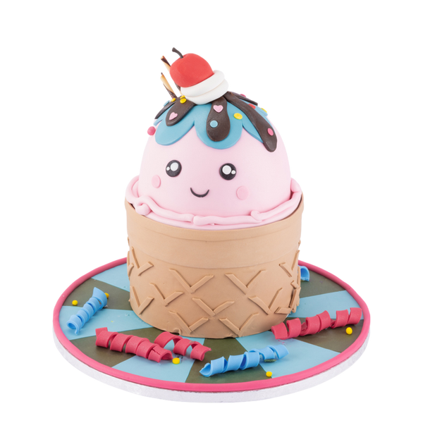 Summer Sundae Themed Cake