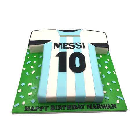 Messi Argentina Jersey Cake