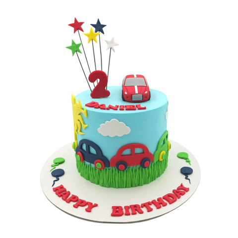 Red Car Themed cake