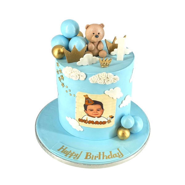 Blue Teddy Cake