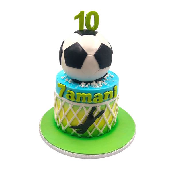 Football Blue Cake