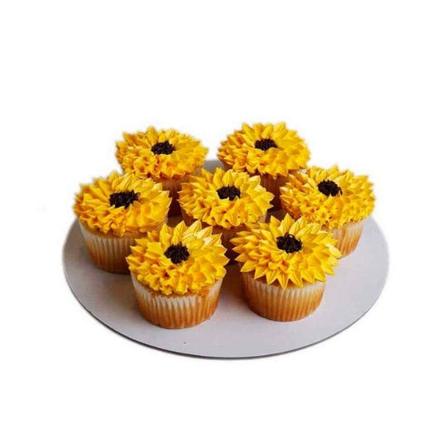 Easter Sunflower Cupcakes