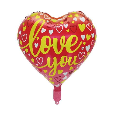Love You Red Foil Balloon