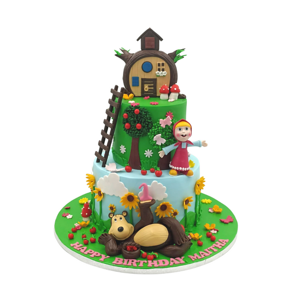 Masha and the Bear tier Cake – Mister Baker