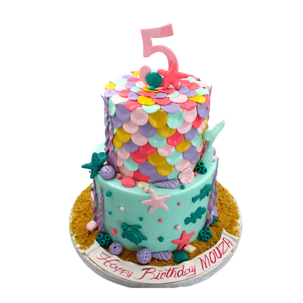 Mermaid Sea Tier Cake