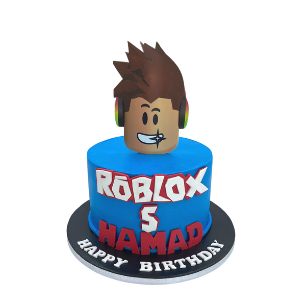 Blue Roblox Cake