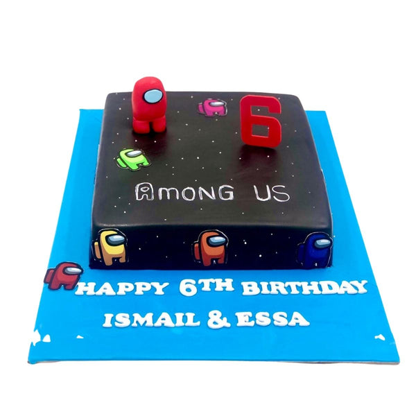 Among Us Square Cake