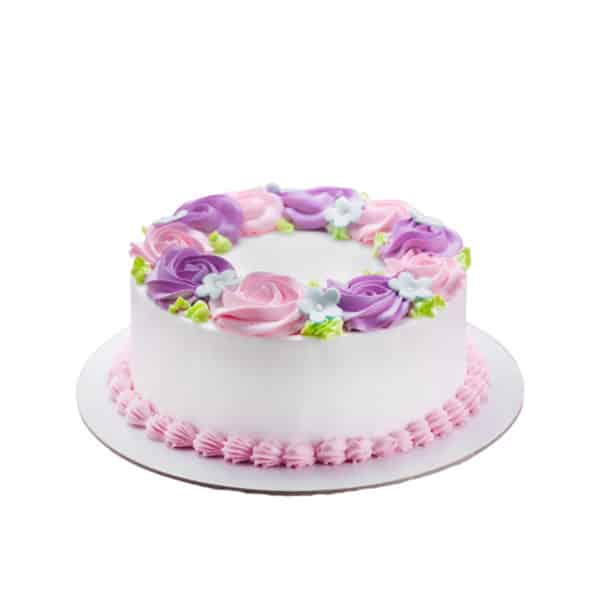 Pink & Purple Rosette Cake