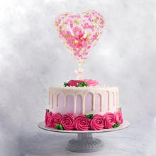 Heart-shaped Balloon Cake Topper