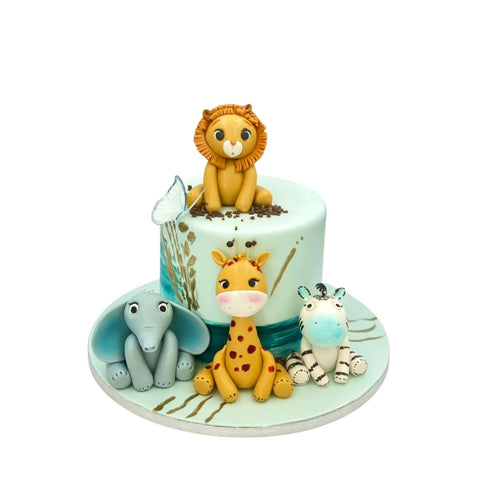 Baby Jungle Themed Cake