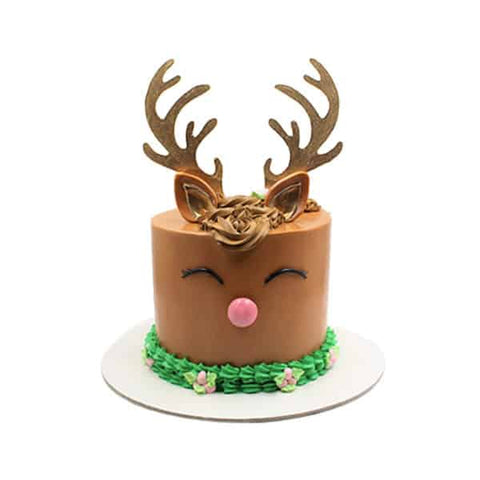 Reindeer Cake Brown | Christmas Cakes