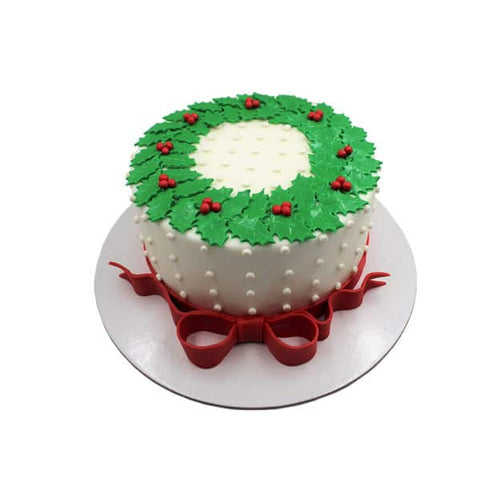 Holly Wreath Cake | Christmas Cakes