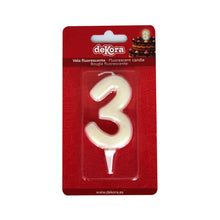 Fluorescent Number Candles 0-9