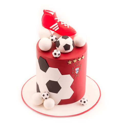 Football Boot and Soccer ball Cake