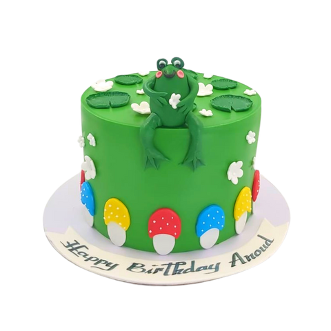 Green Froggy cake
