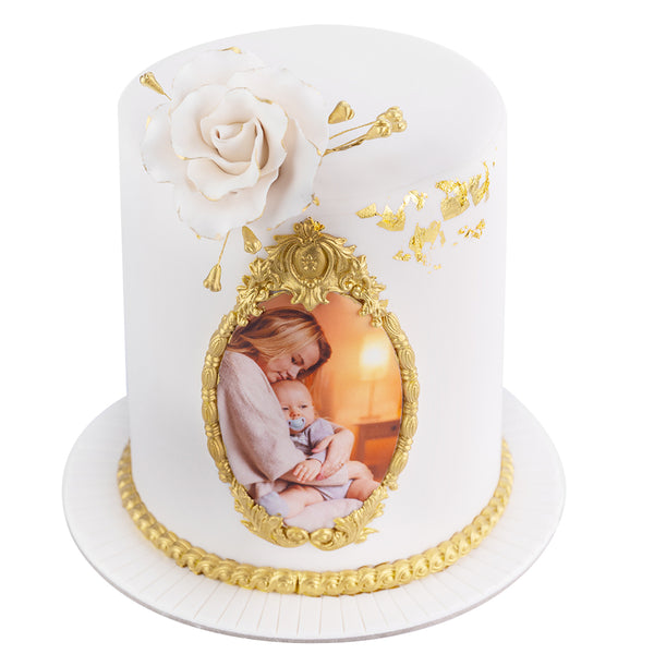Golden Photo Frame Cake