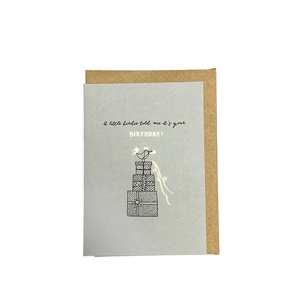 Grey Happy Birthday Greeting Card Mister Baker 5586