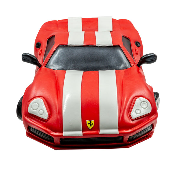 White Stripe Ferrari Cake