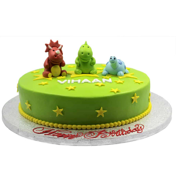 Happy Dinosaurs Cake | Birthday Cake In Dubai | Cake Delivery – Mister ...