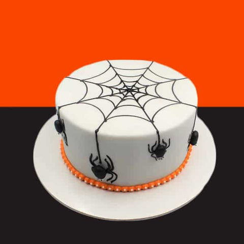 Halloween Spiderweb Cake