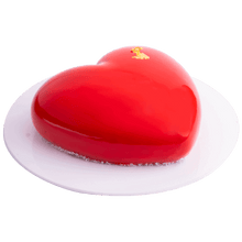 Red Heart Mousse Cake