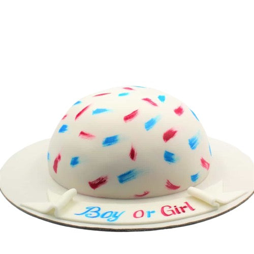 Baby shower painted cake