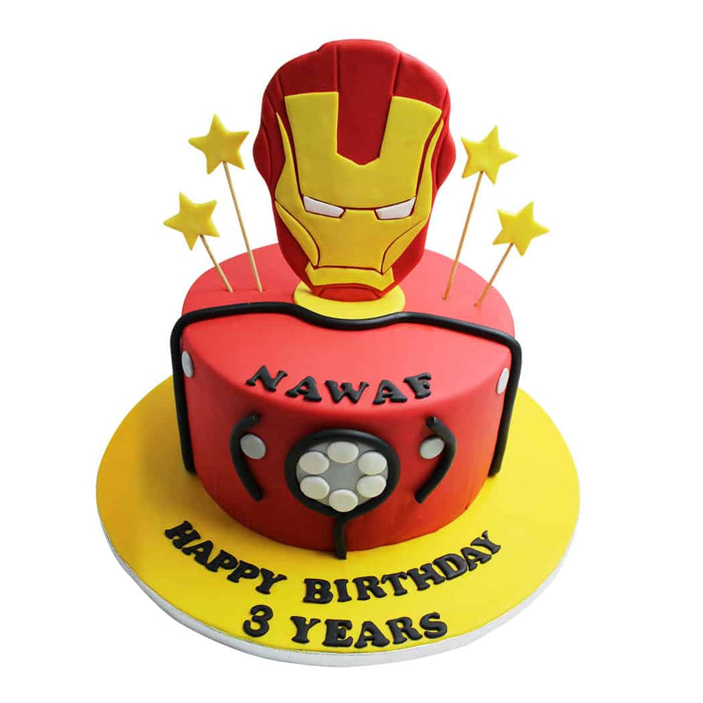 Order Mr Iron Man Birthday Cake Online, Price Rs.949 | FlowerAura