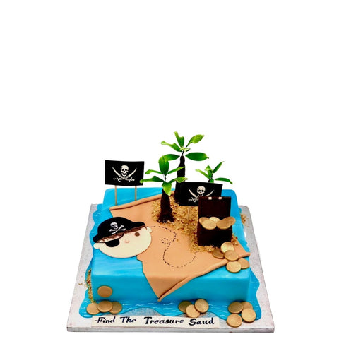 Jake & The Neverland Pirates Map Cake
