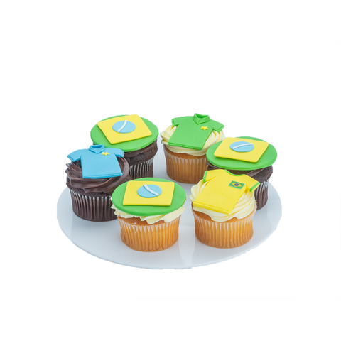 Jersey and flag FIFA Cupcakes