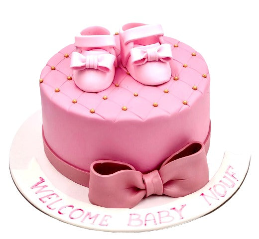 Baby pink shoes