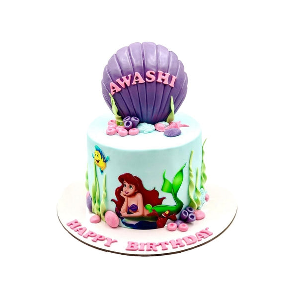 Little Mermaid Shell Cake