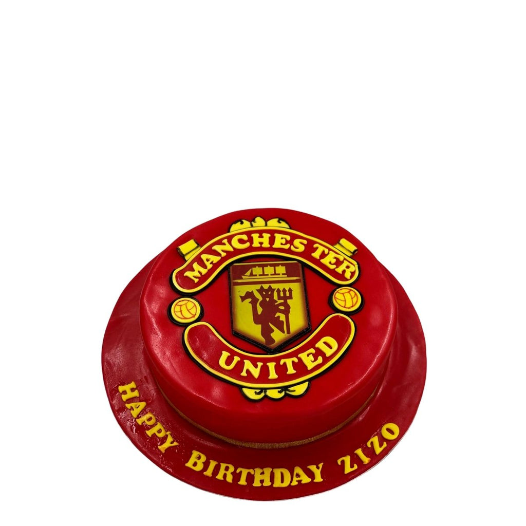 Manchester United theme egg-less cake delivery in Delhi and Noida