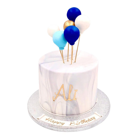 Marble Balloon Cake