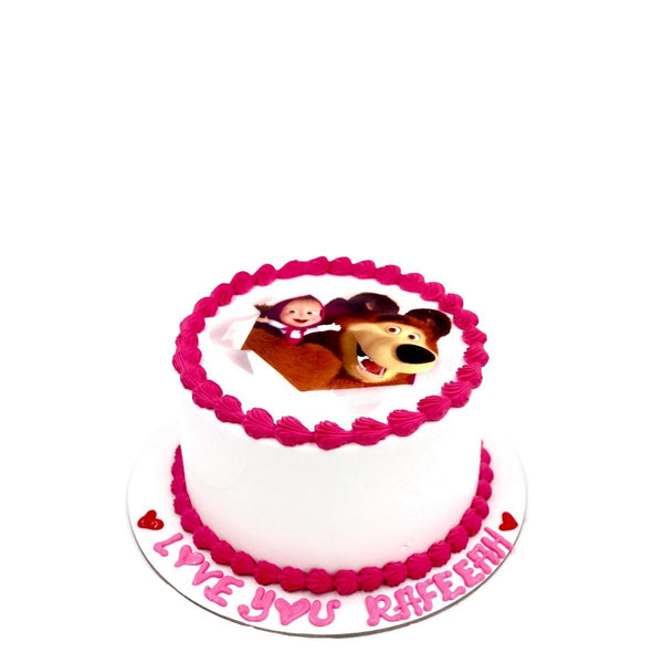 Masha & The Bear Photo Cake