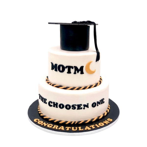 Minimalist Graduation Tier Cake