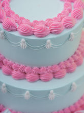 Classic Pink And Blue Vintage Cake