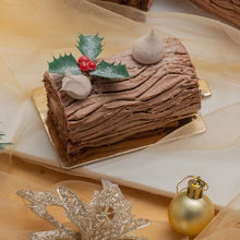 Mini Chocolate Yule Log Cake