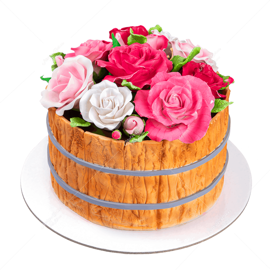 BIRTHDAY FLOWER CAKE in Oakville, CT - Roma Florist Free Delivery Order  online