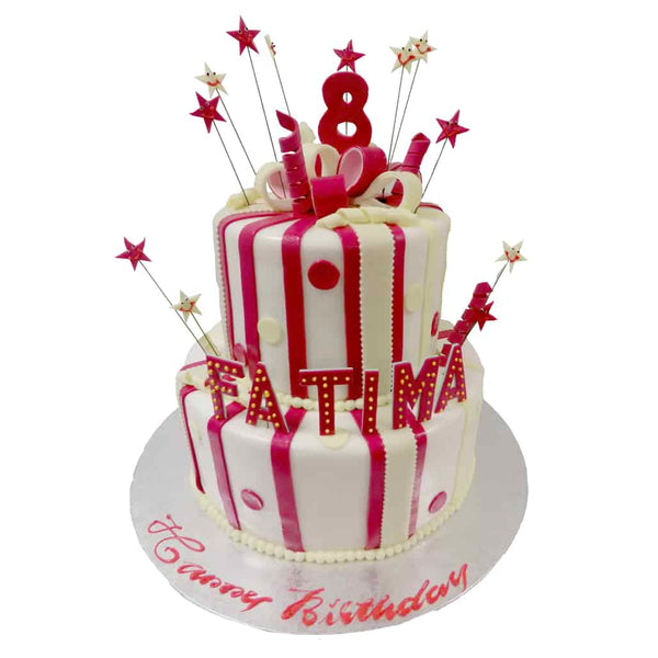 Pink Stripes Cake