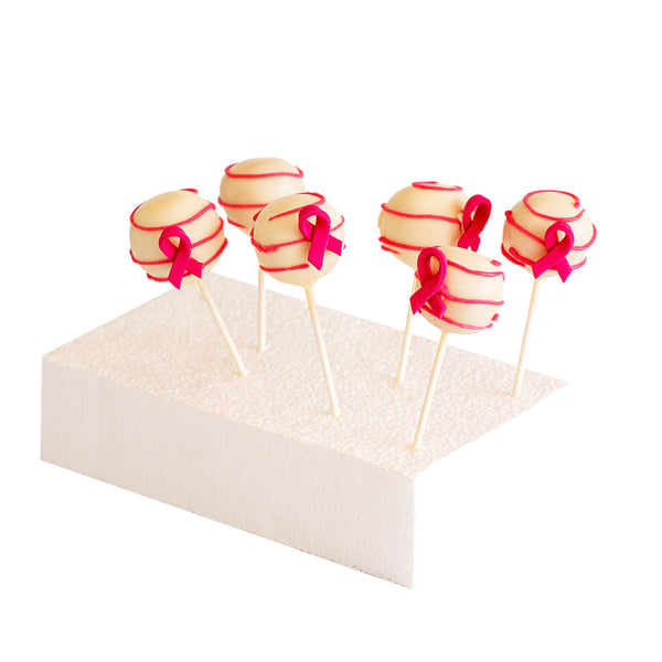 Pink Ribbon Cake Pops