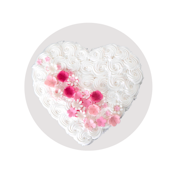 Pink Flowers Cake