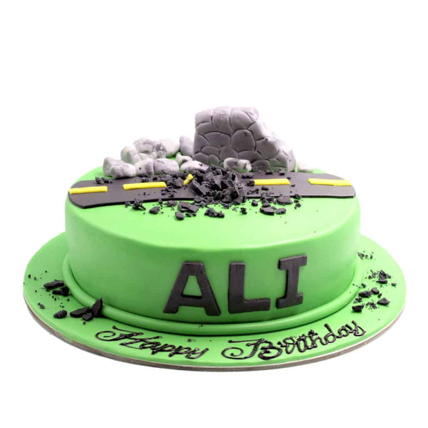 Road Block Cake