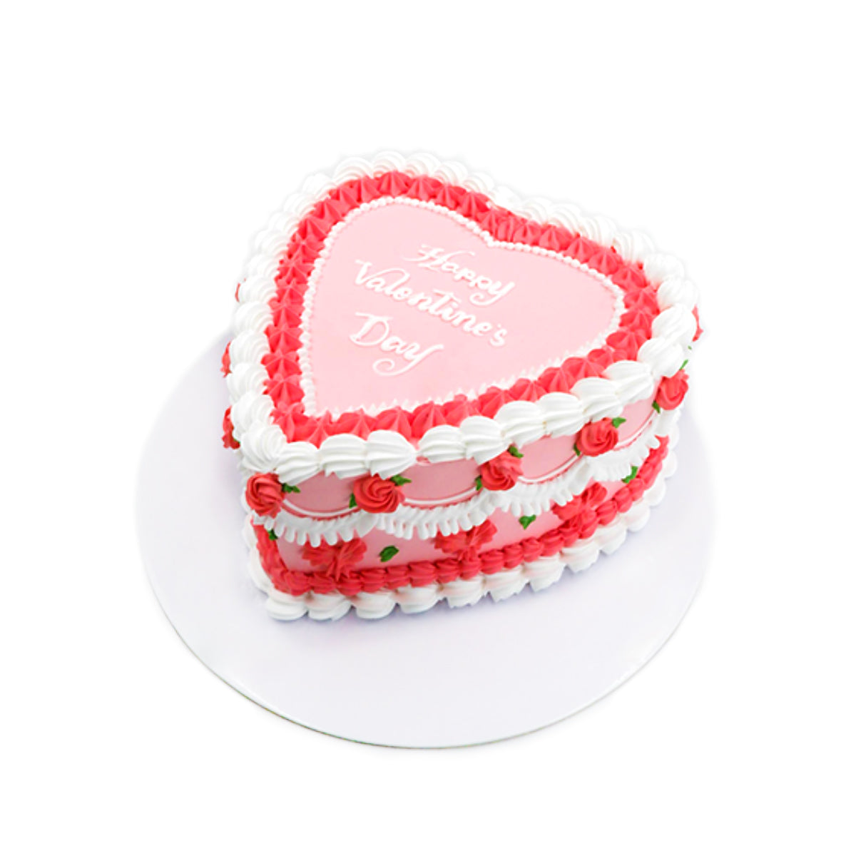 Rosy Heart Vintage Cake