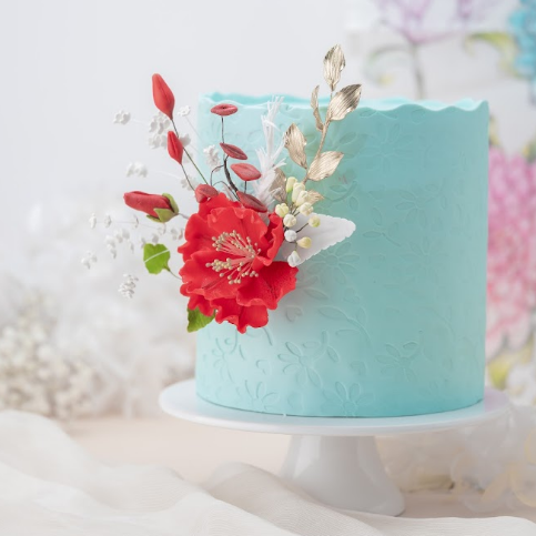 Floral Embossed Cake | Birthday Cake In Dubai | Cake Delivery – Mister ...