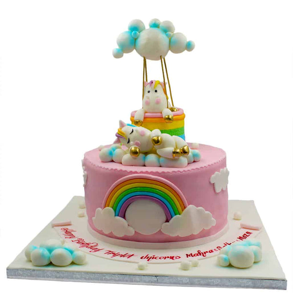 Unicorn Hot Air Balloon Cake