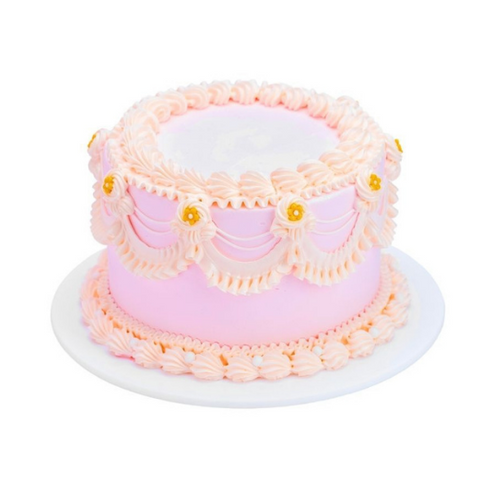 Fist Cake for a Little Baby Girl Birthday for Celebrating Baptism - Pink  Sugarpaste Layered Cake Design No People Stock Image - Image of  christening, child: 149316671